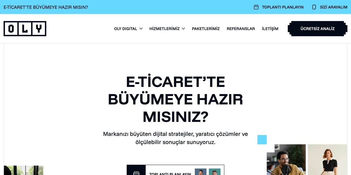 OLY Digital web sitesi ekran görüntüsü